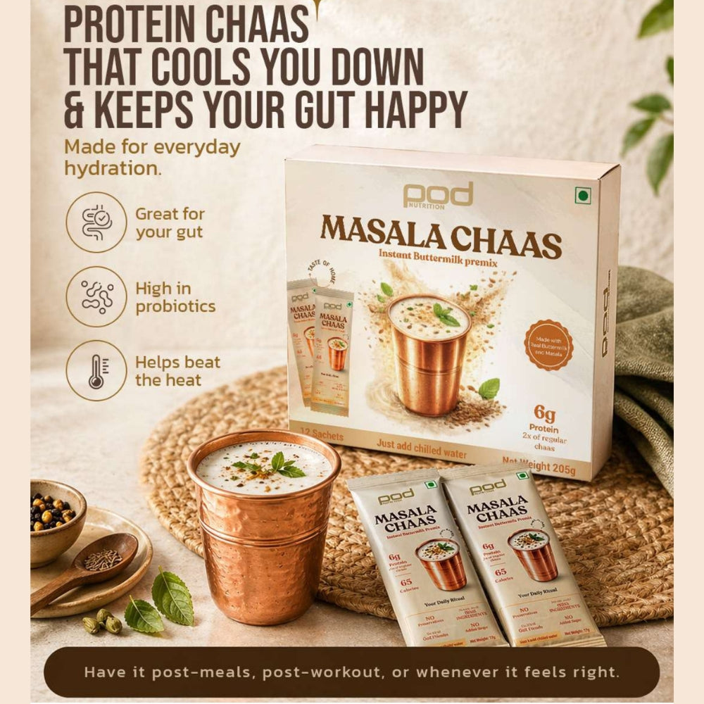 Masala Chaas with 6g protein - Instant Buttermilk Premix