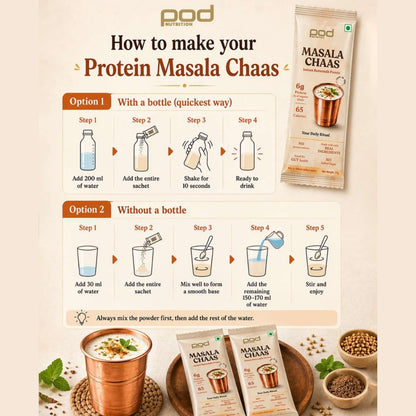 Masala Chaas with 6g protein - Instant Buttermilk Premix