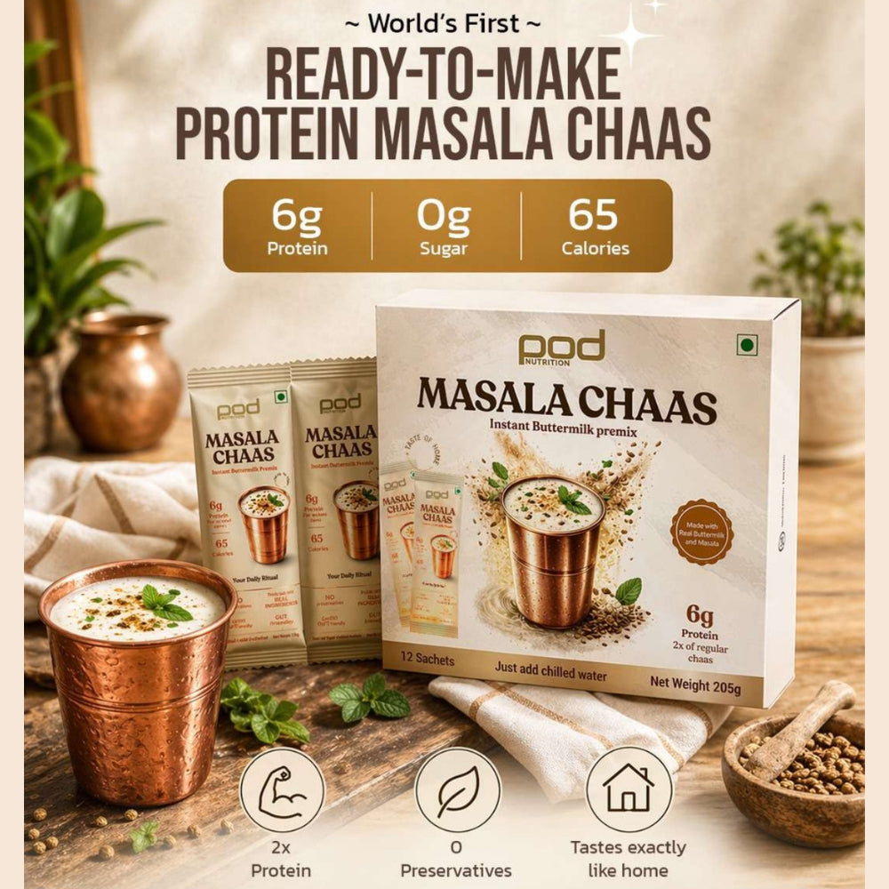 Masala Chaas with 6g protein - Instant Buttermilk Premix