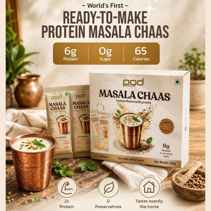 Masala Chaas with 6g protein - Instant Buttermilk Premix