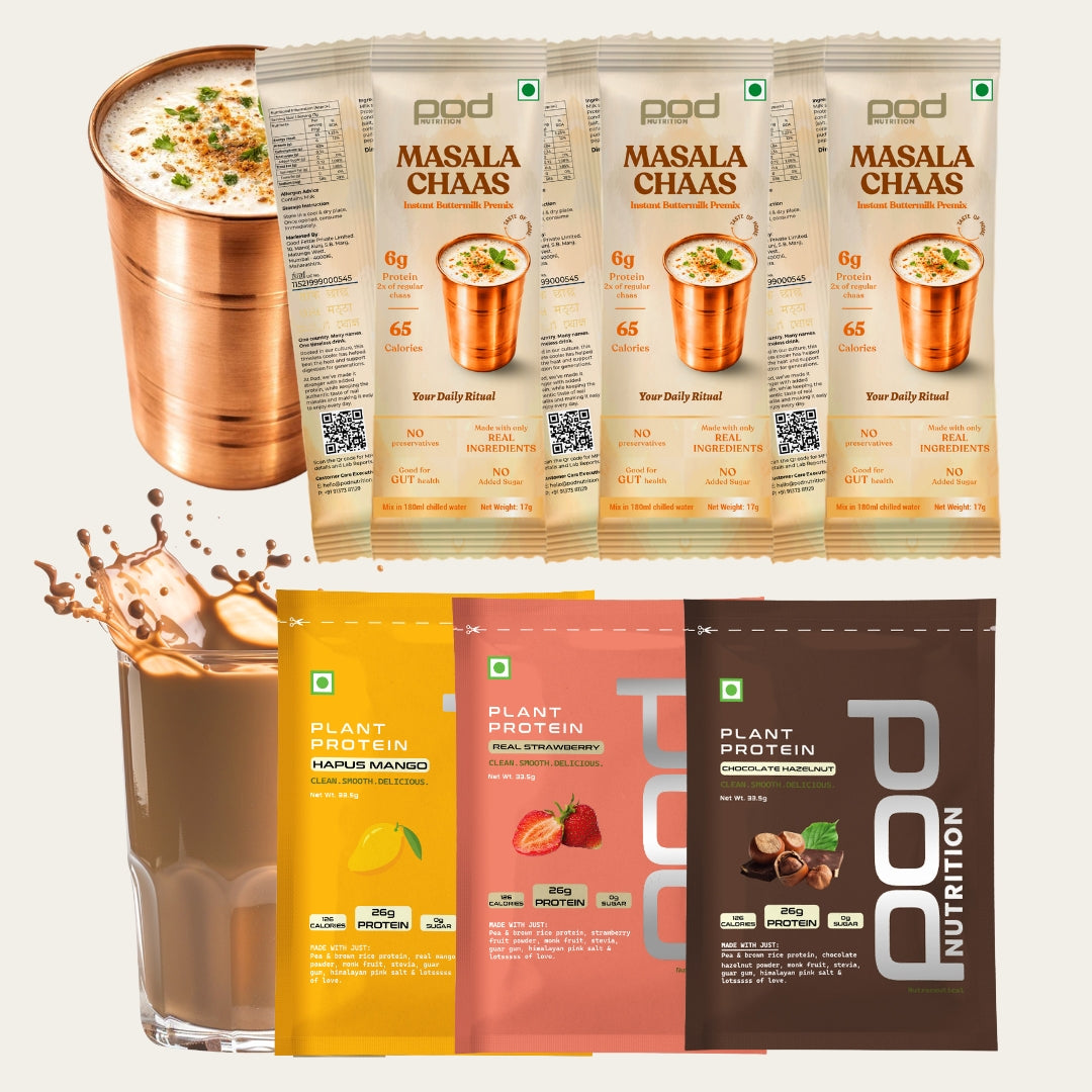 Protein Discovery Pack - Instant Buttermilk Premix & Protein Trio